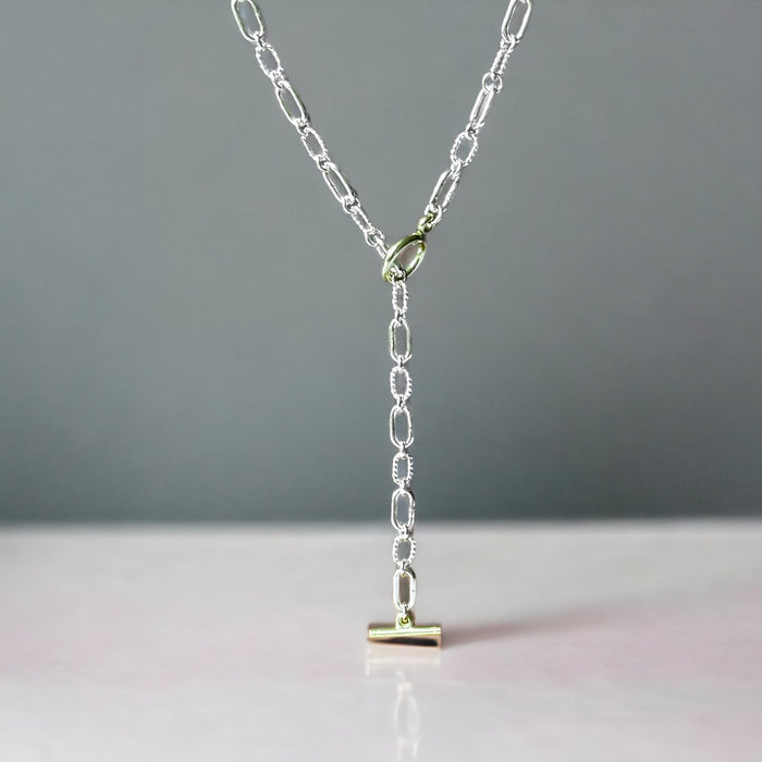 Long Link Toggle Chain Lariat