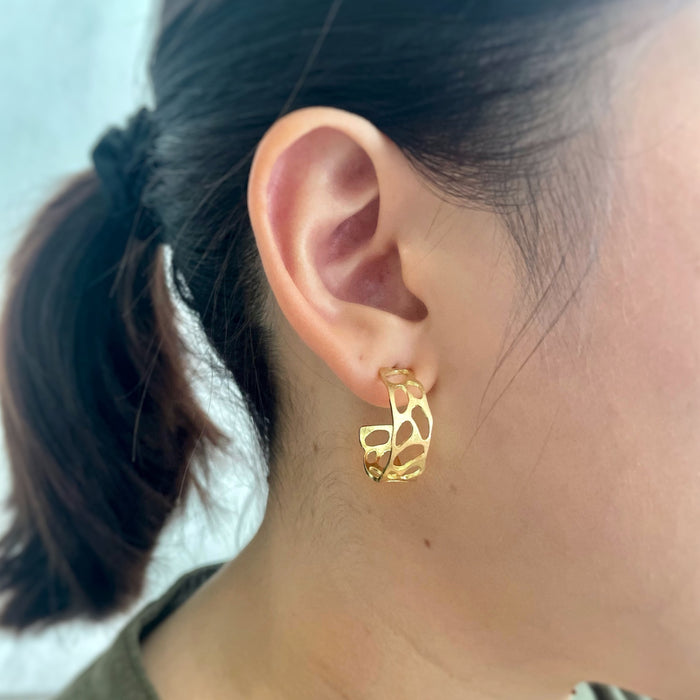 18K Solid Gold Hoop Earrings Intrinsic