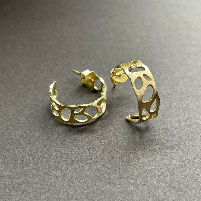 18K Solid Gold Hoop Earrings Intrinsic