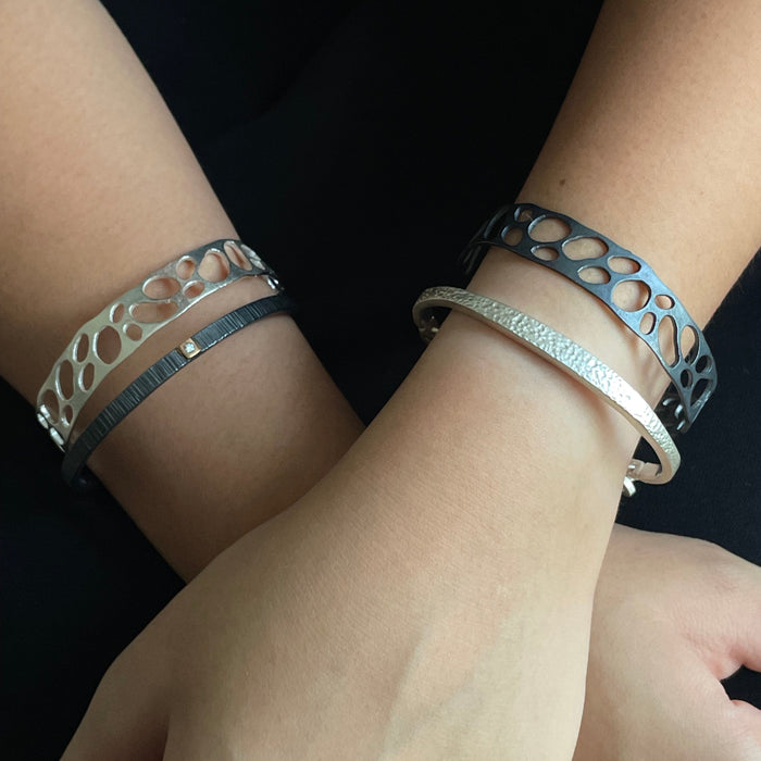 Sterling Silver Cuff Bracelet Intrinsic Collection