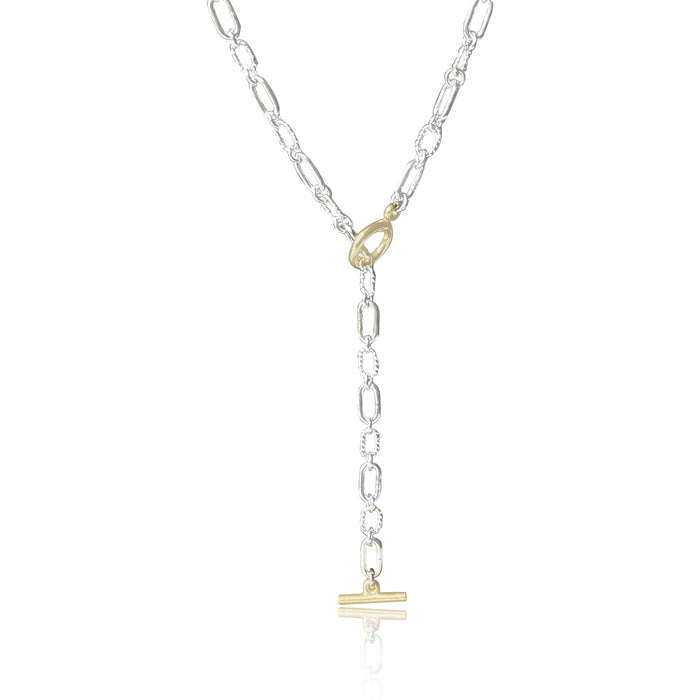Long Link Toggle Chain Lariat
