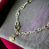 Link Toggle Chain + Sapphire Charm