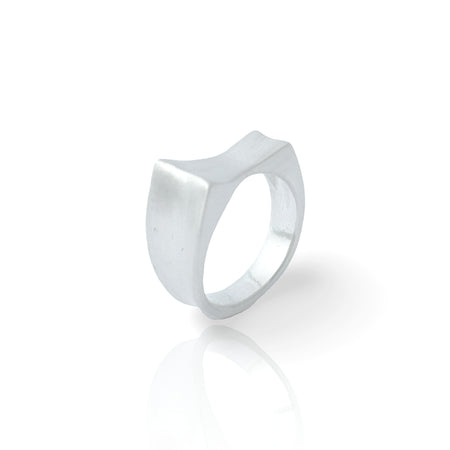 Satin Finish Sterling Silver Ring