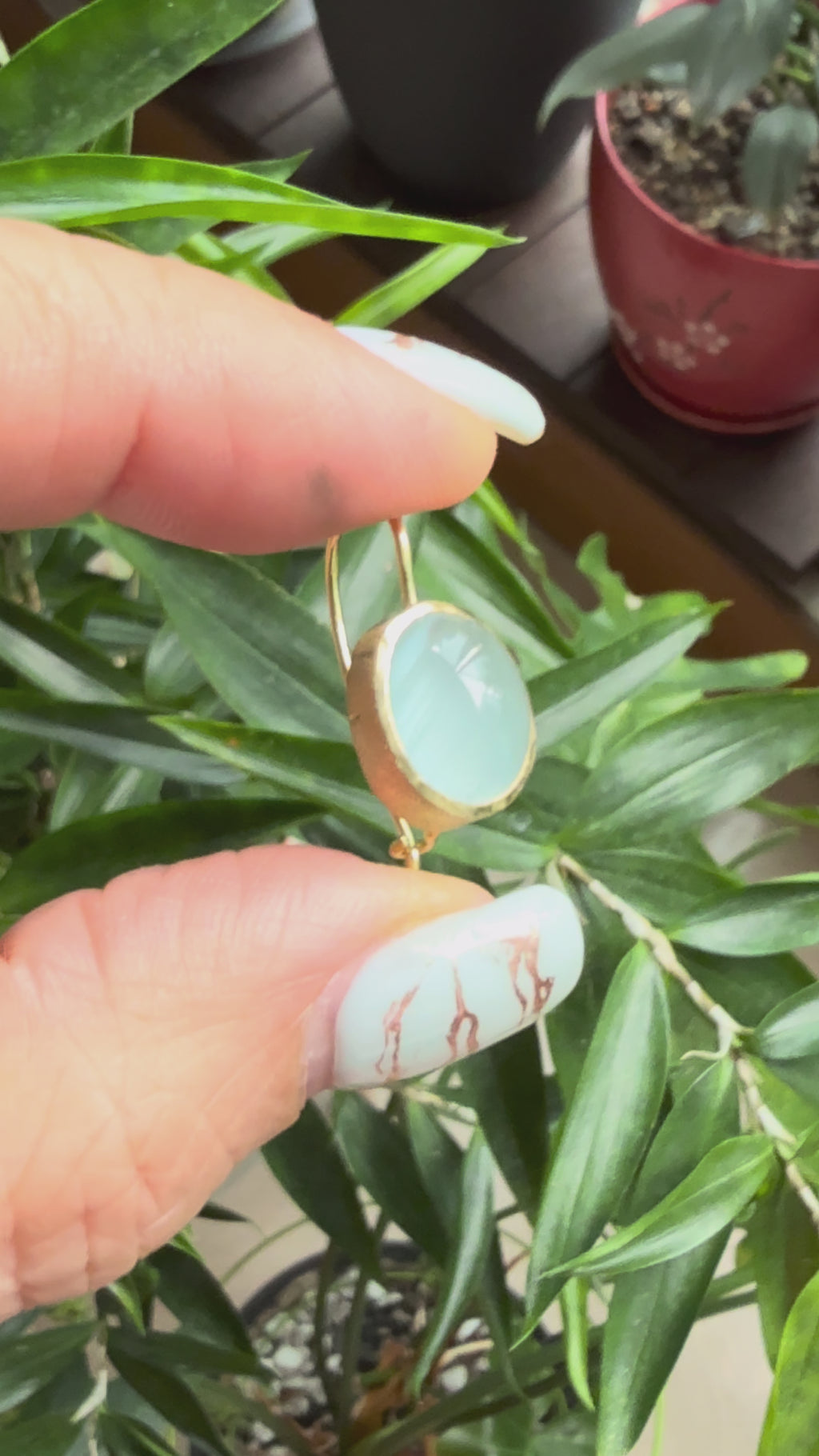 Aquamarine 18K Gold Earrings