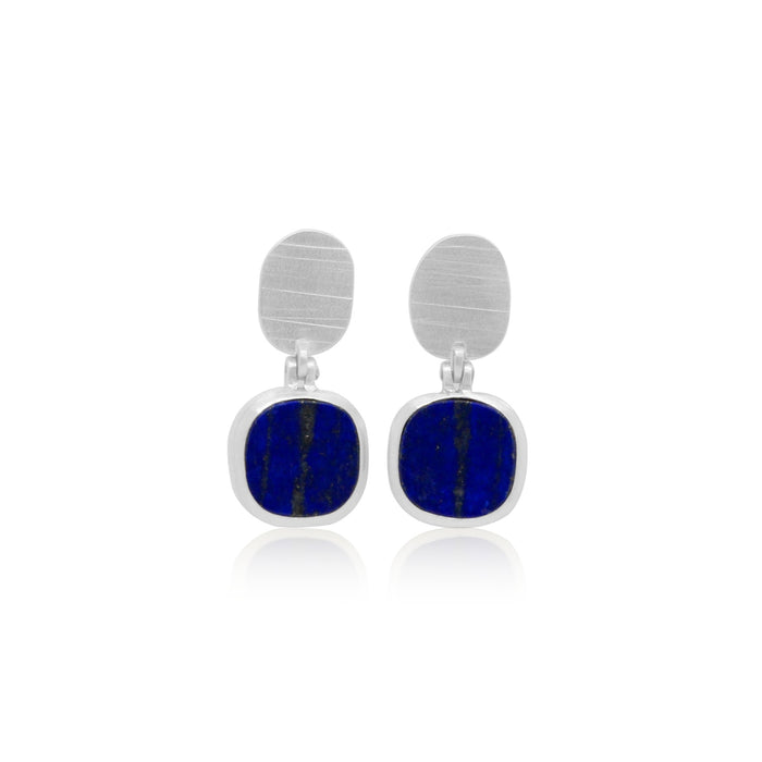 Lapai Lazuli Sterling Silver Earrings