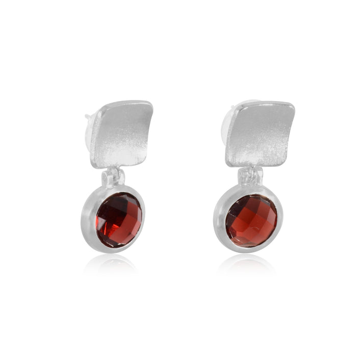 Red Garnet Earrings