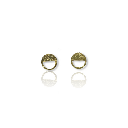 18K Gold on Sterling Silver Stud Earrings