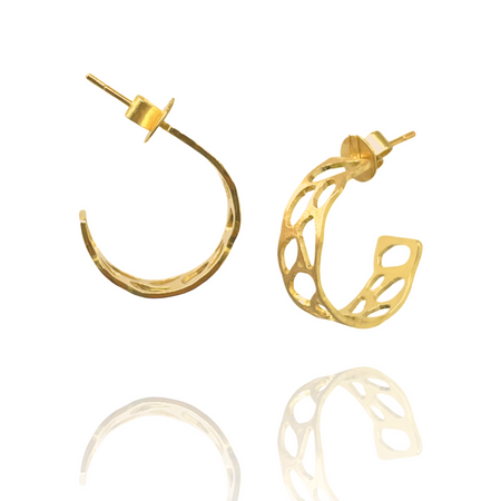 18K Gold Hoop Earrings Intrinsic
