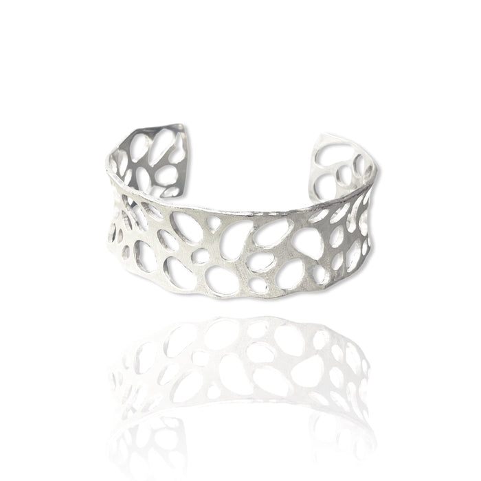 Intrinsic Cuff Bracelet Sterling Silver Organic